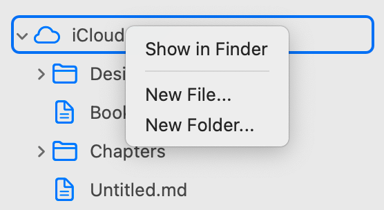 A screenshot of the Paragraphs macOS app sidebar.